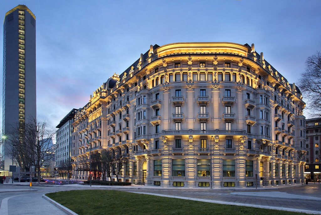 Excelsior-Hotel-Gallia-Milan-Exterior-by-Night